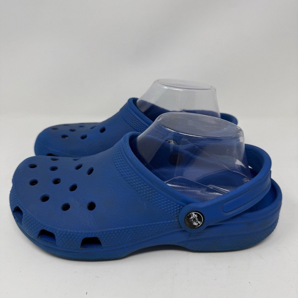 Crocs J6 Blue Unisex Kids Clog Sandal US 6 Slip-On Rubber Casual Comfort Shoe